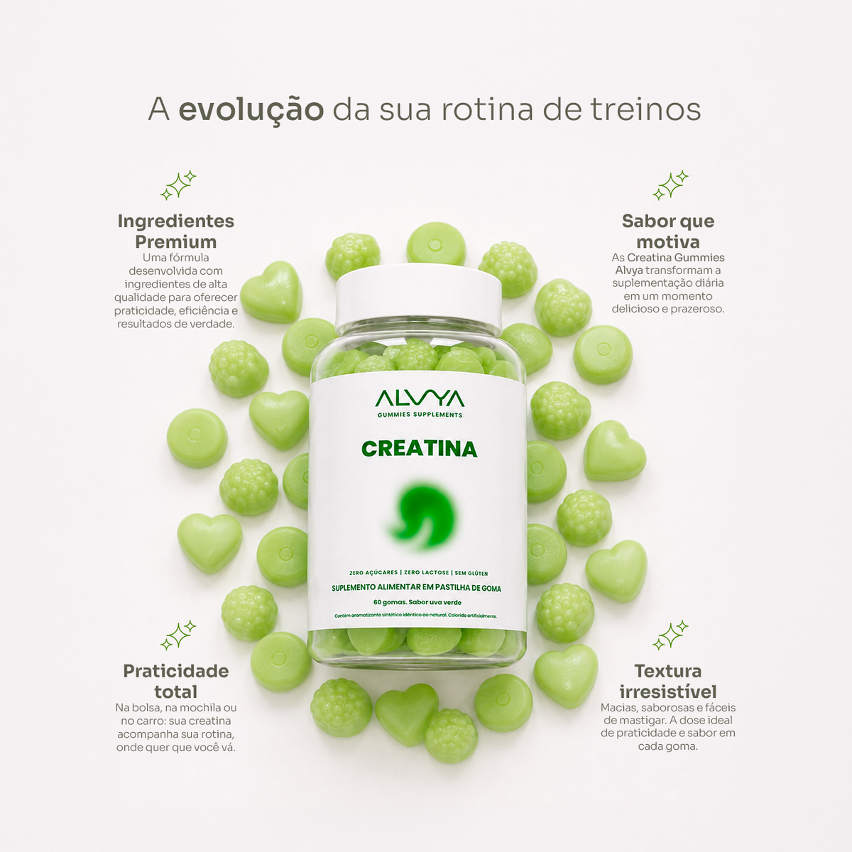 Creatina Gummies - Desempenho e Força com Praticidade