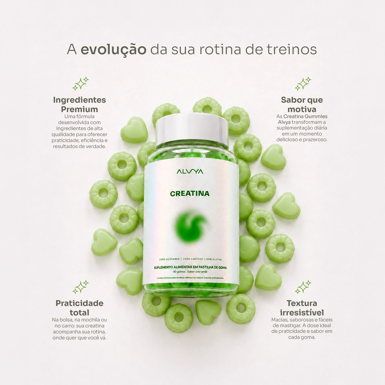 Creatina Gummies - Desempenho e Força com Praticidade